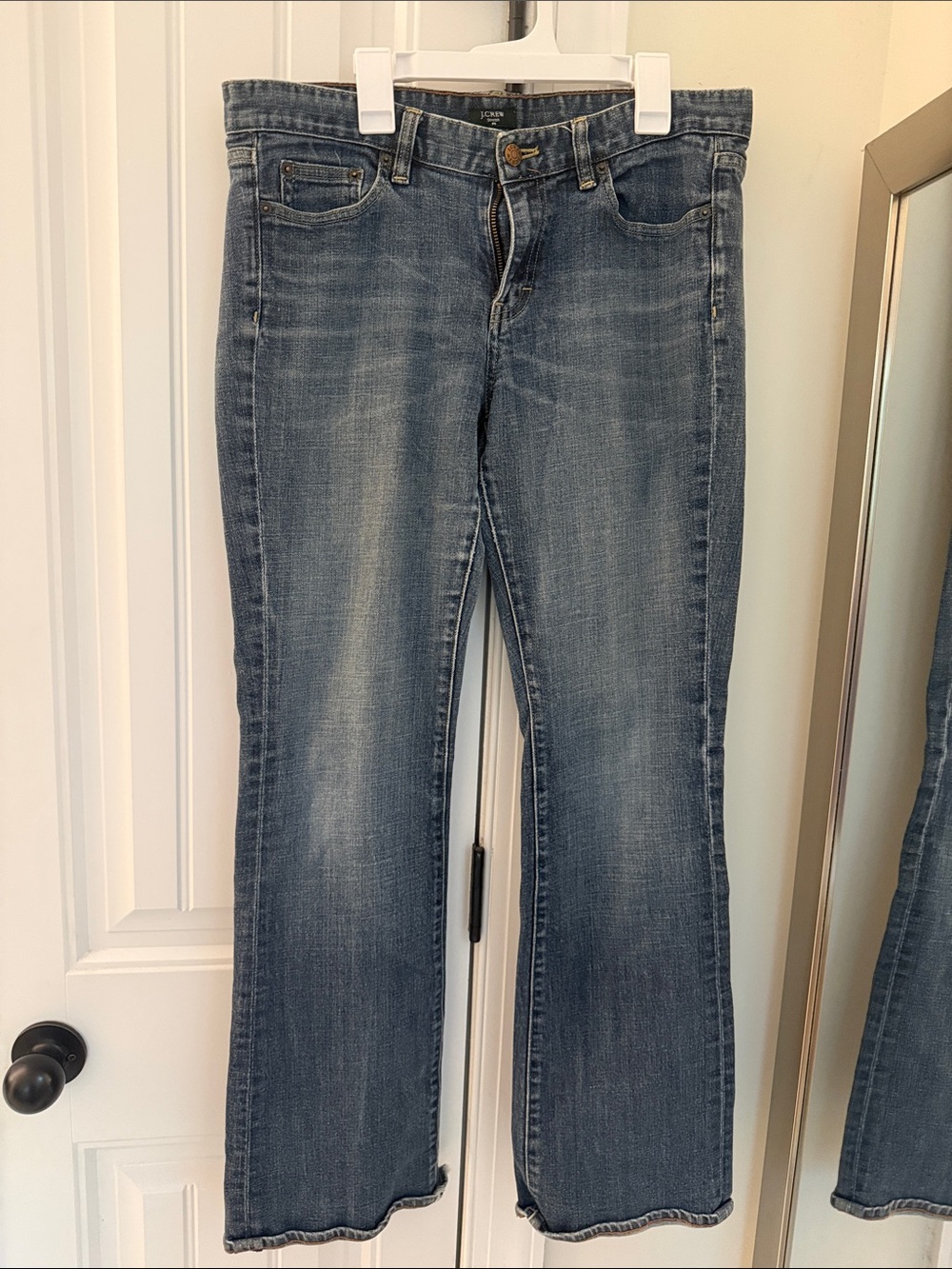 J. Crew Faded Blue Flare Jeans